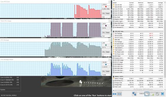 Тестирование ASUS Zenbook S на Cinebench