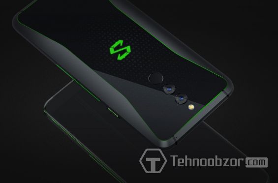 Стильный дизайн игрового смартфона Xiaomi Black Shark 2 (Shark Helo)