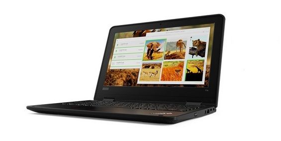 Lenovo ThinkPad 11e (5th Gen) в раскрытом состоянии