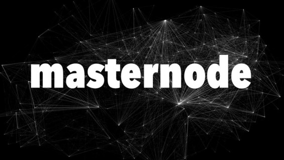 Надпись masternode на чёрном фоне