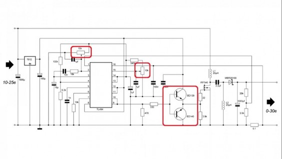 Регуляторы напряжения, тока и драйвера полевика