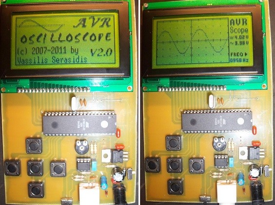 Самодельный осциллограф на AVR