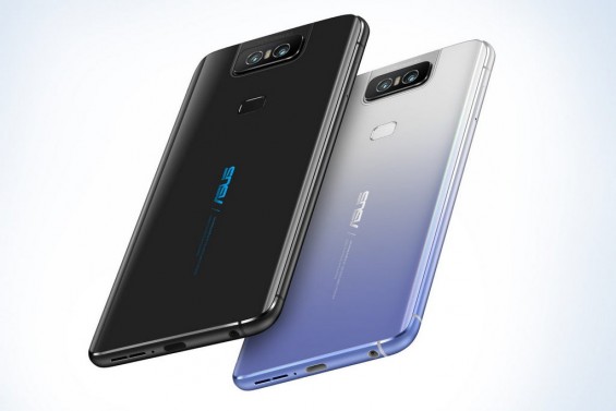 Два смартфона ASUS Zenfone 6 разных цветов