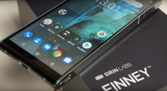 Интерфейс меню Sirin Labs FINNEY