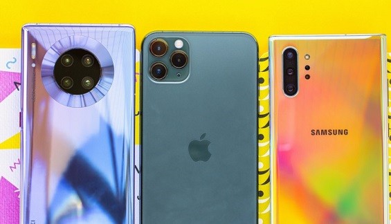 Huawei Mate 30 Pro, iPhone 11 Pro Max и Galaxy Note10 +