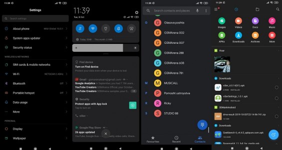 Темный режим в MIUI 10 на Xiaomi Mi 9 Lite