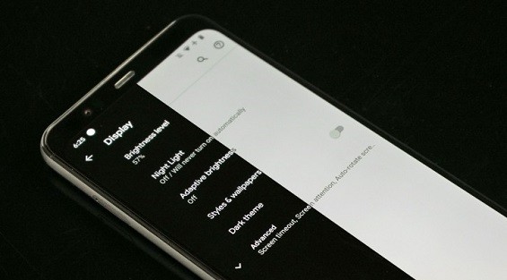 Темный режим на Google Pixel 4 XL