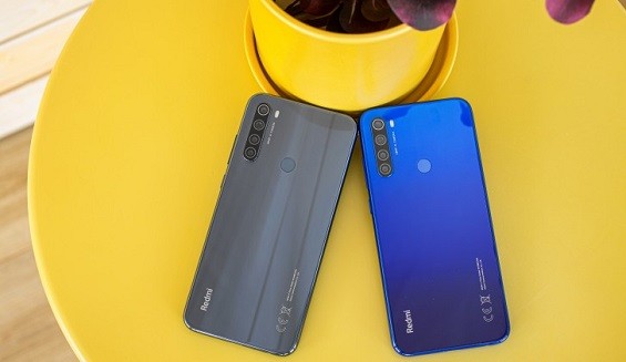 Xiaomi Redmi Note 8T в сером и синем цветах