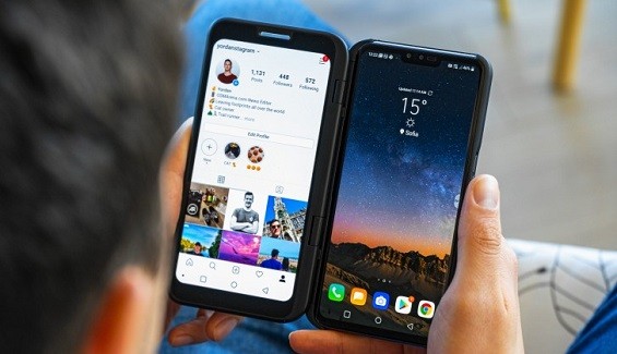 Два экрана LG V50 ThinQ Dual Screen