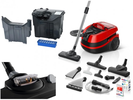 Моющий пылесос Bosch BWD421PET для уборки шерсти