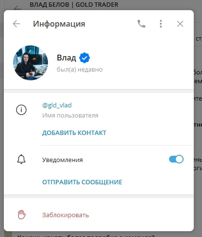 Влад Белов Gold Trader