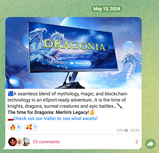 dragonia game телеграм