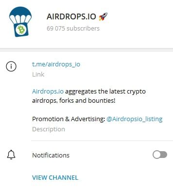  airdrops канал