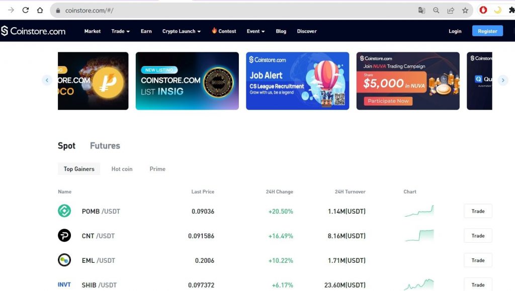 coinstore сайт