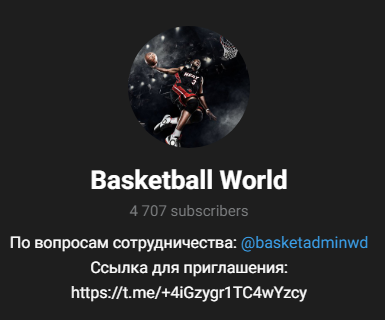 телеграмм Basketball World