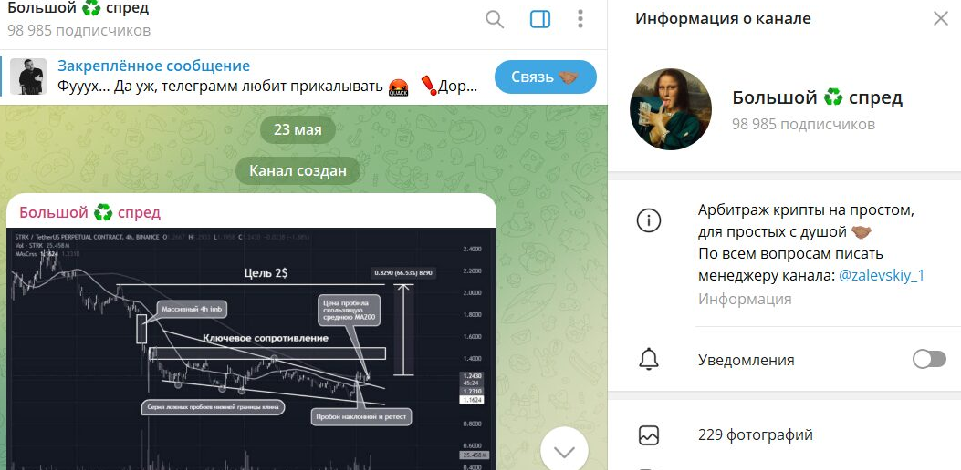большой спред разоблачение