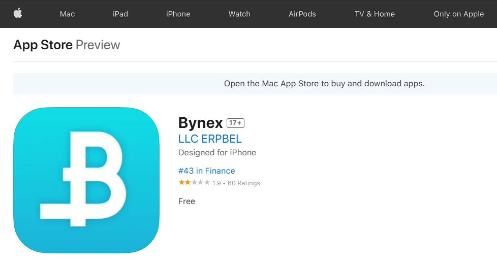 bynex комиссии