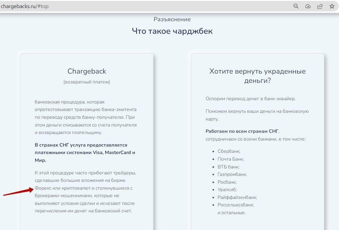 Chargeback Unicorn сайт