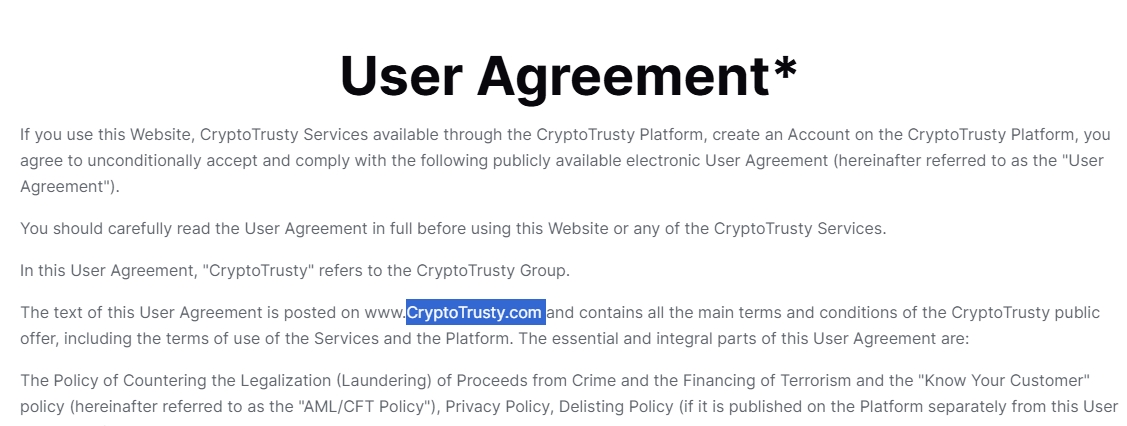crypto trusty io биржа