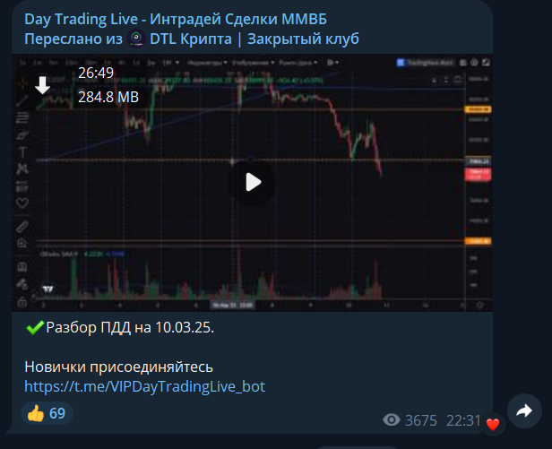 day trading live телеграм