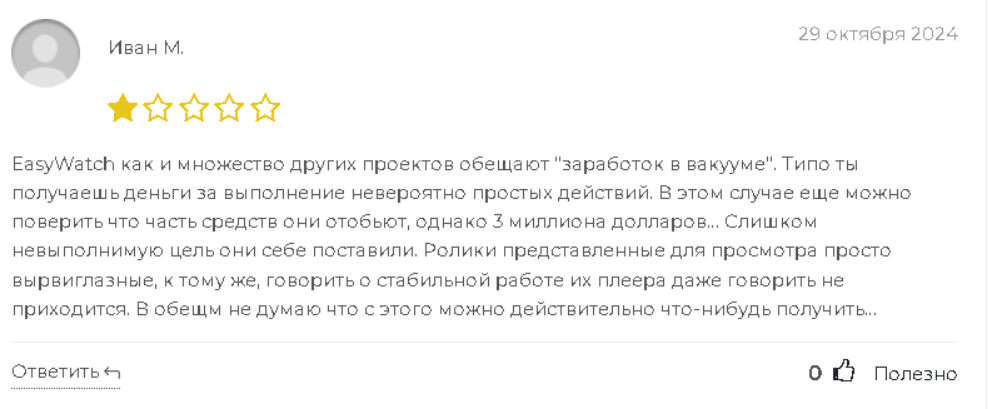 easywatch coin где листинг