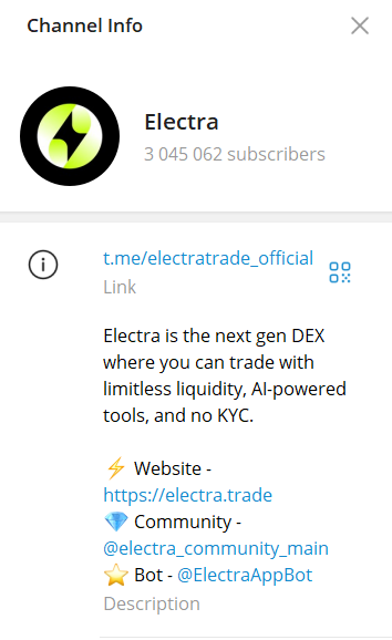electra app tg