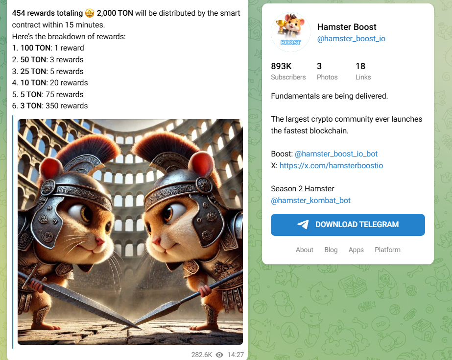 Hamster Boost бот