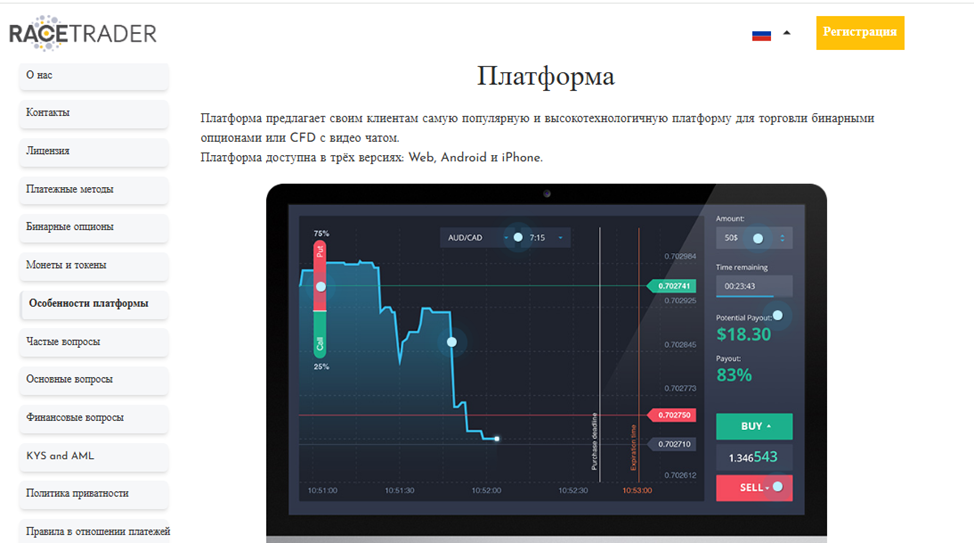 http racetrader net что за сайт отзывы