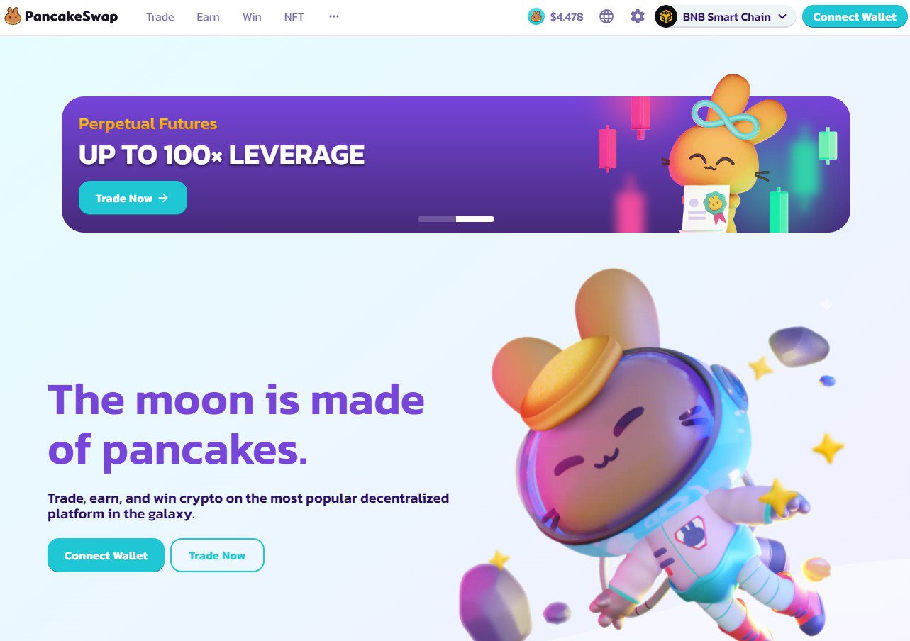 Обзор сайта PancakeSwap