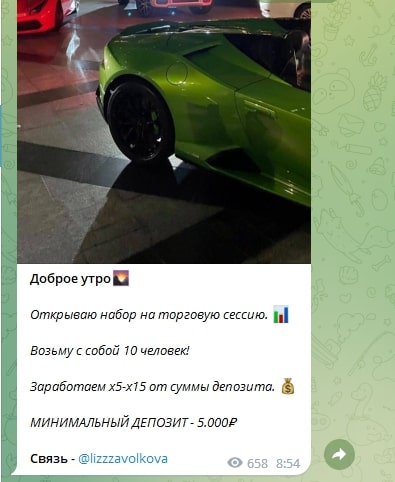 Елизавета Волкова телеграм