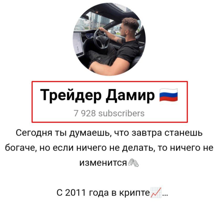Трейдер Дамир телеграм