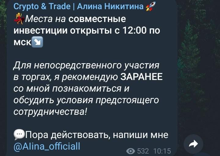 алина никитина телеграм