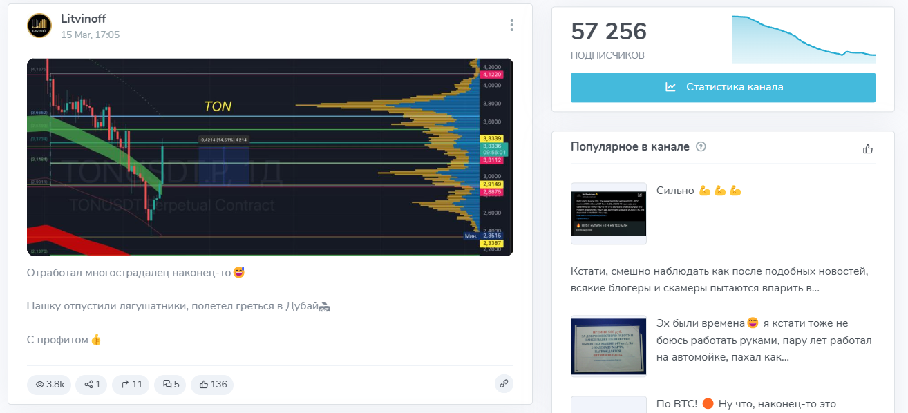 Litvinoff отзывы ТГ