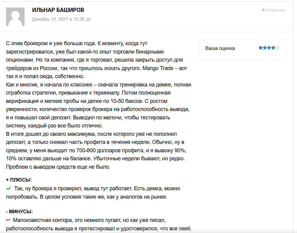 манго трейд