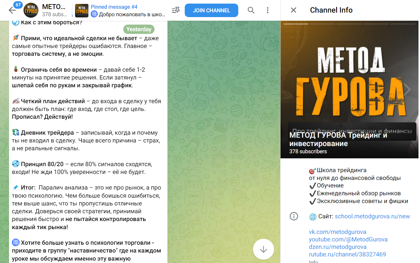 метод гурова трейдинг