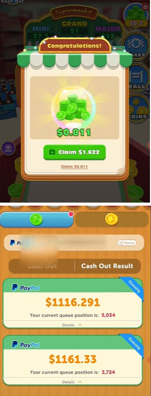 push the coin