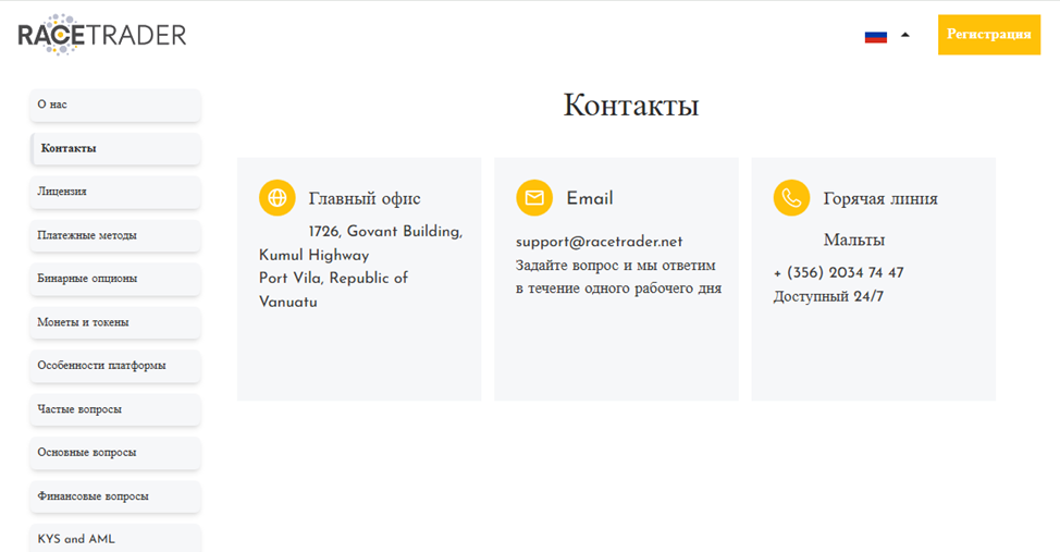 racetrader net отзывы скам