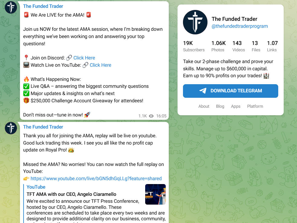 The Funded Trader проп компания