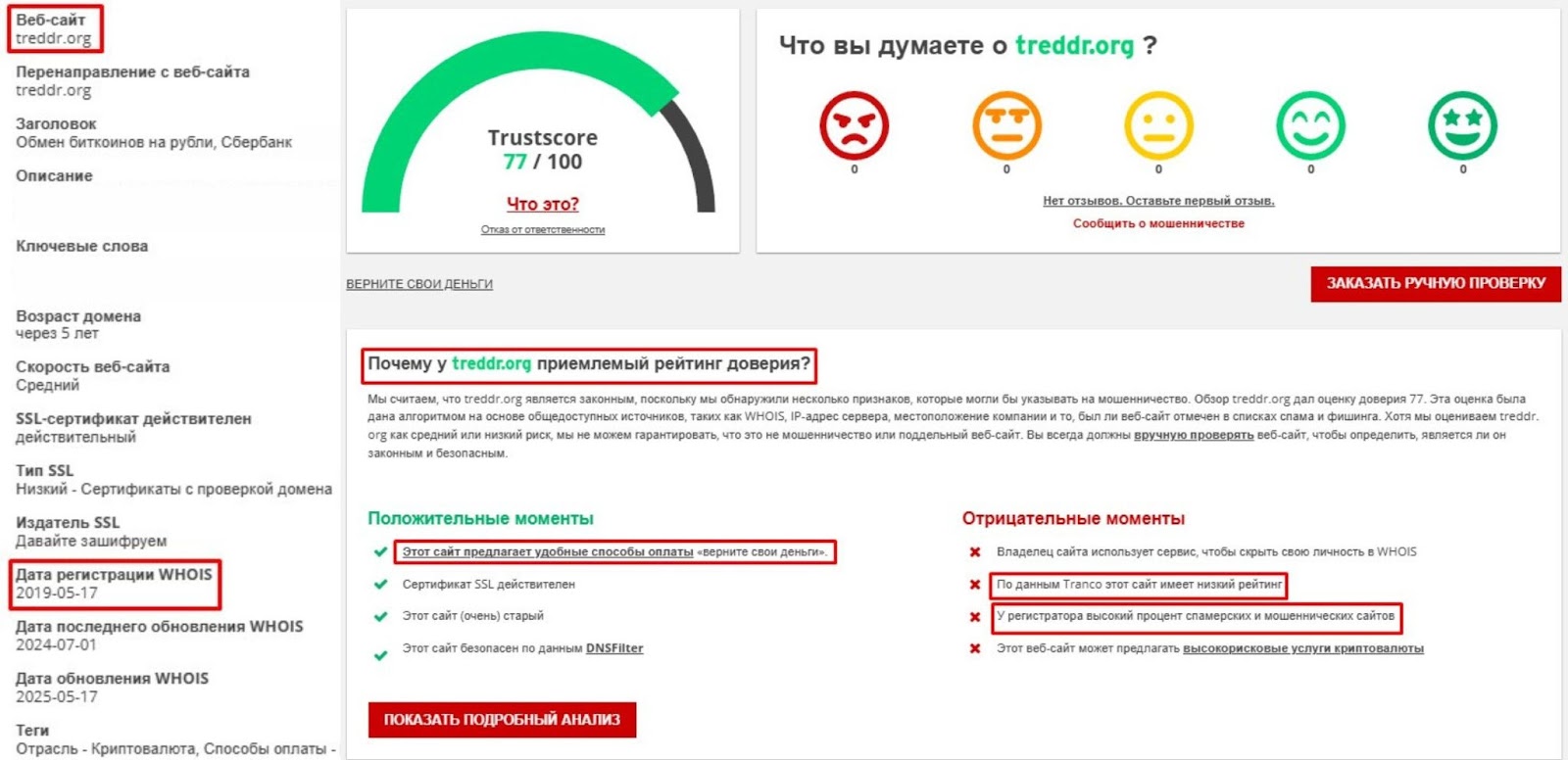 треддр обменник