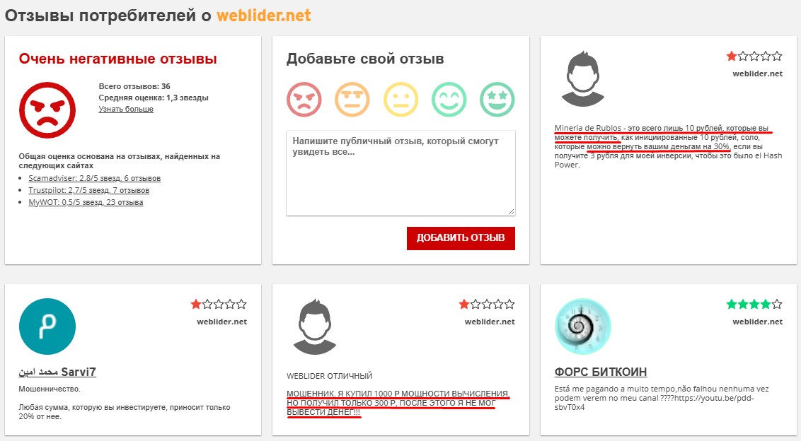 веб лидер отзывы