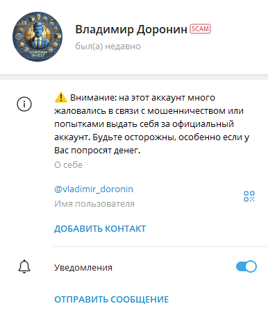 владимир доронин инвестиции отзывы