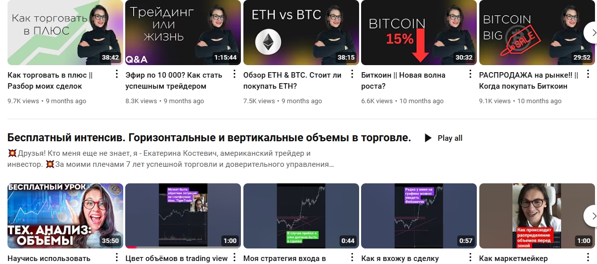 екатерина костевич трейдер