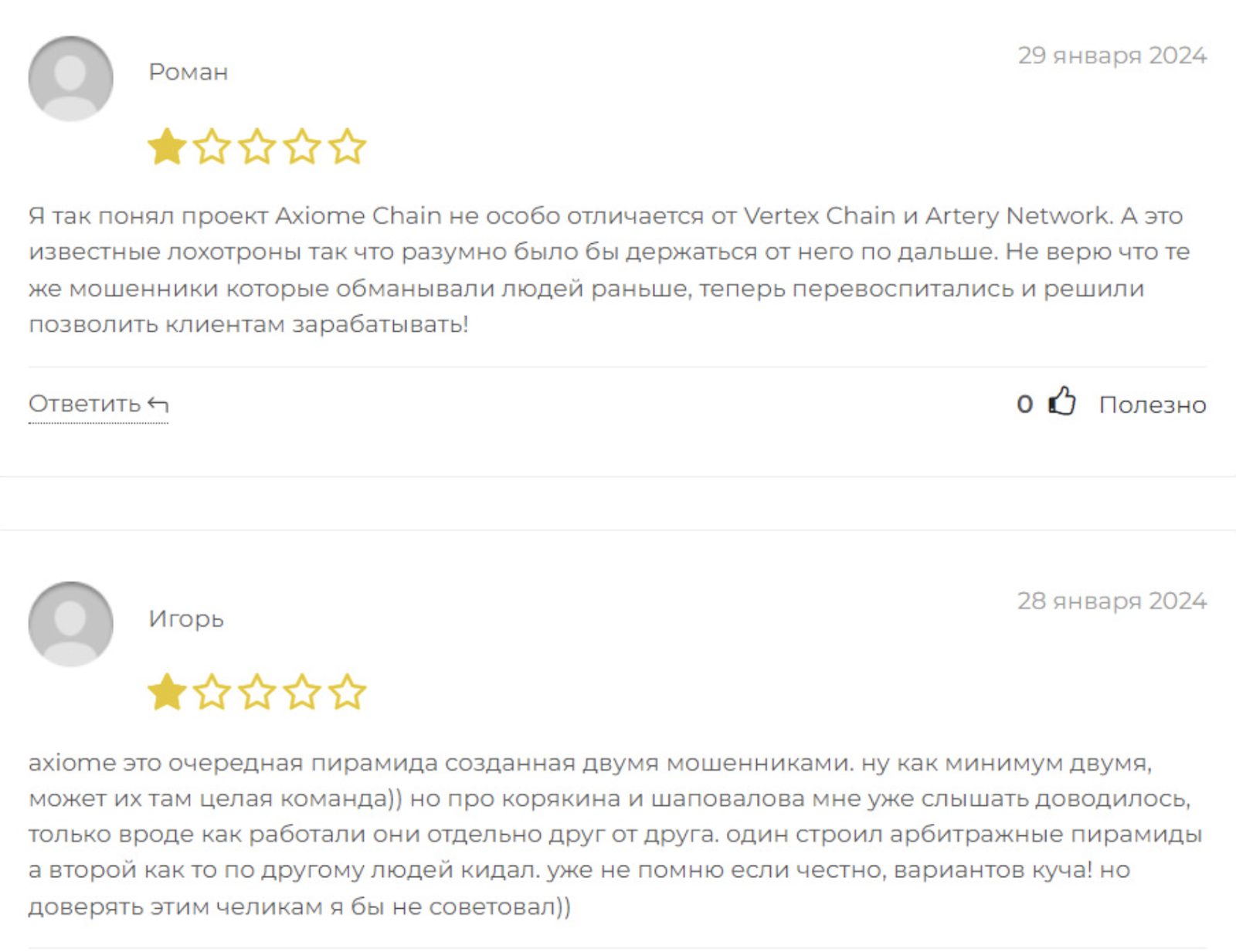 axiome pay отзывы