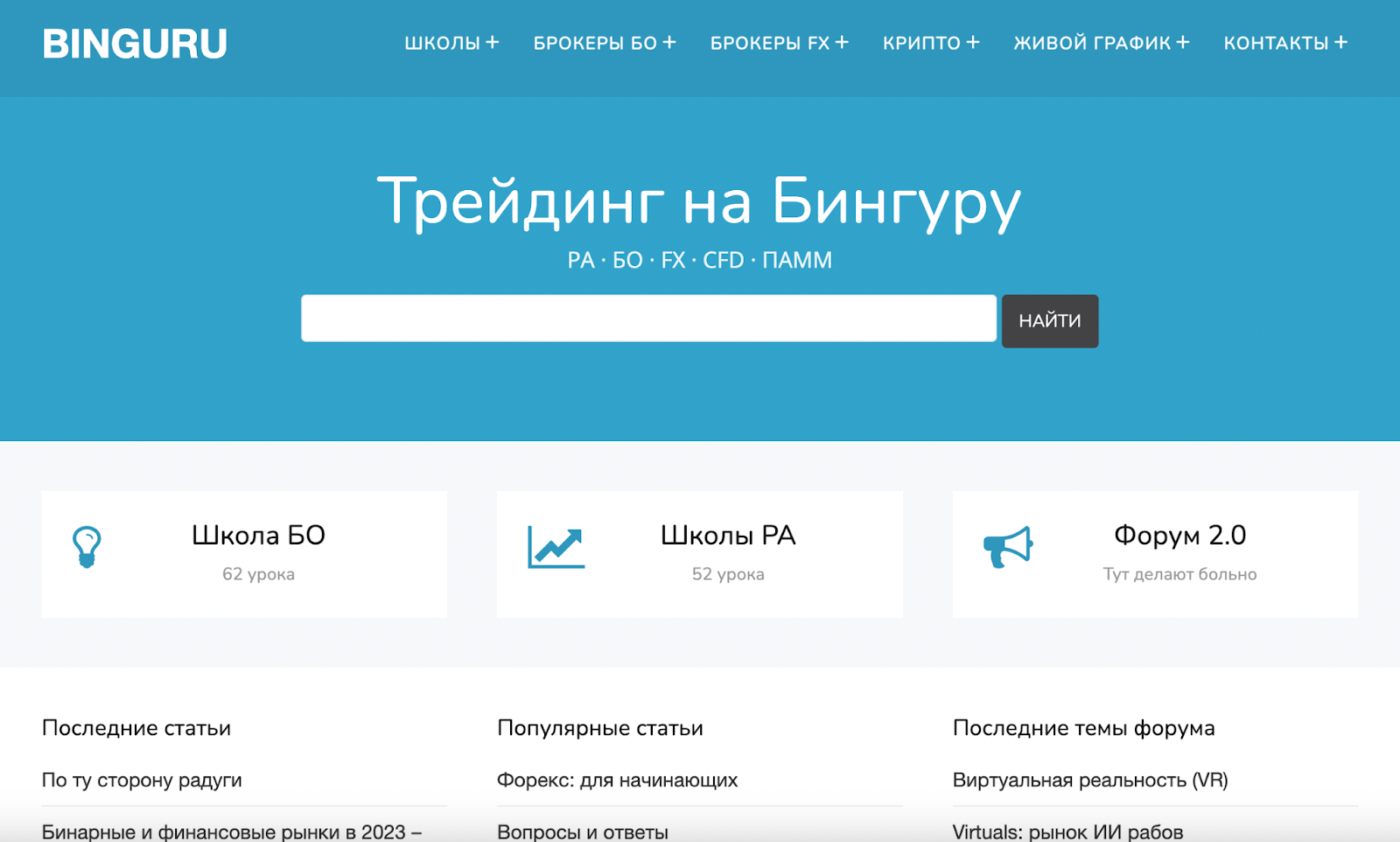 бингуру ру школа бинарных опционов отзывы