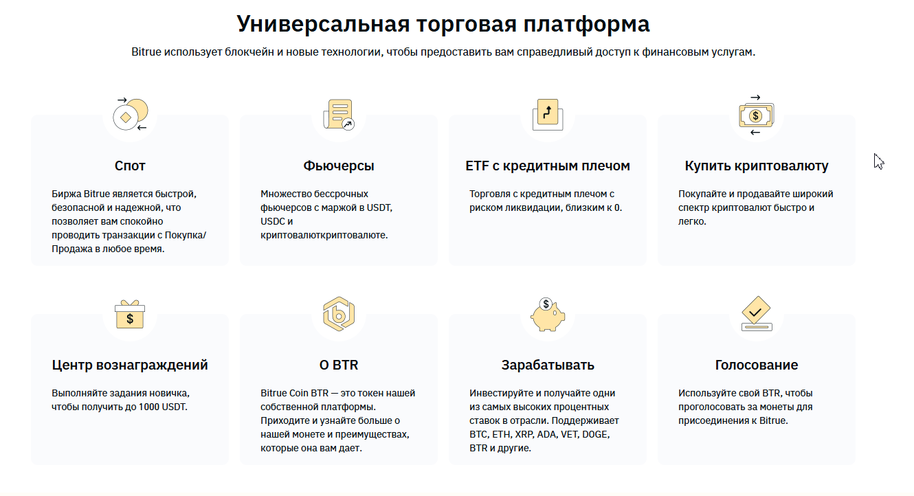 битруе биржа