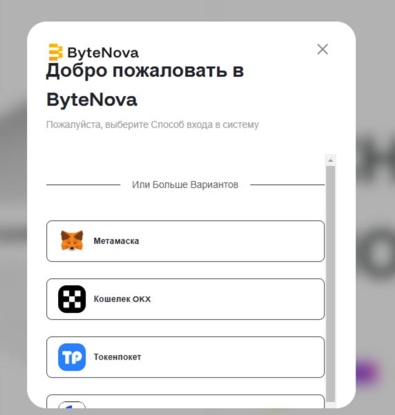 Bytenova биржа