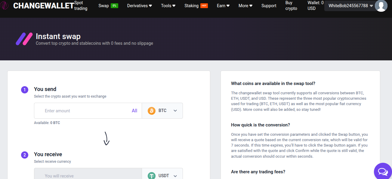 changewallet org отзывы