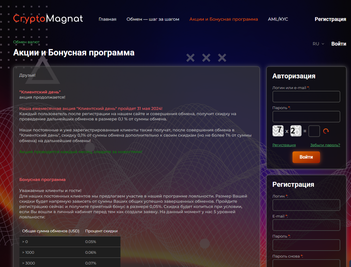 Cryptomagnat обменник