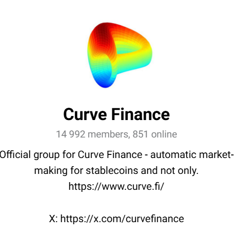 curve finance телеграмм