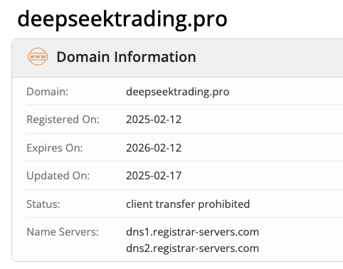 deep seek trade
